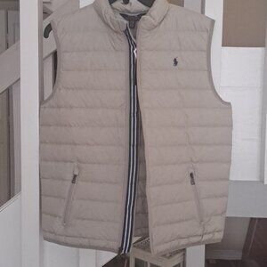 Polo Ralph Lauren NWT  Young Men/Boys  Packable,Dove Grey quilted Vest XL 18-20